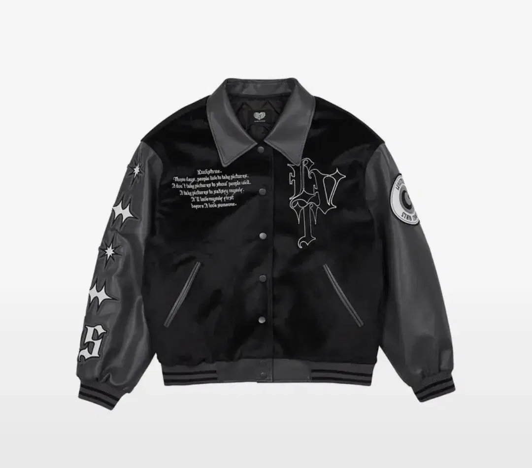 LUVISTRUE | 러브이즈트루 Luvistrue Varsity Jacket (Blue) #바